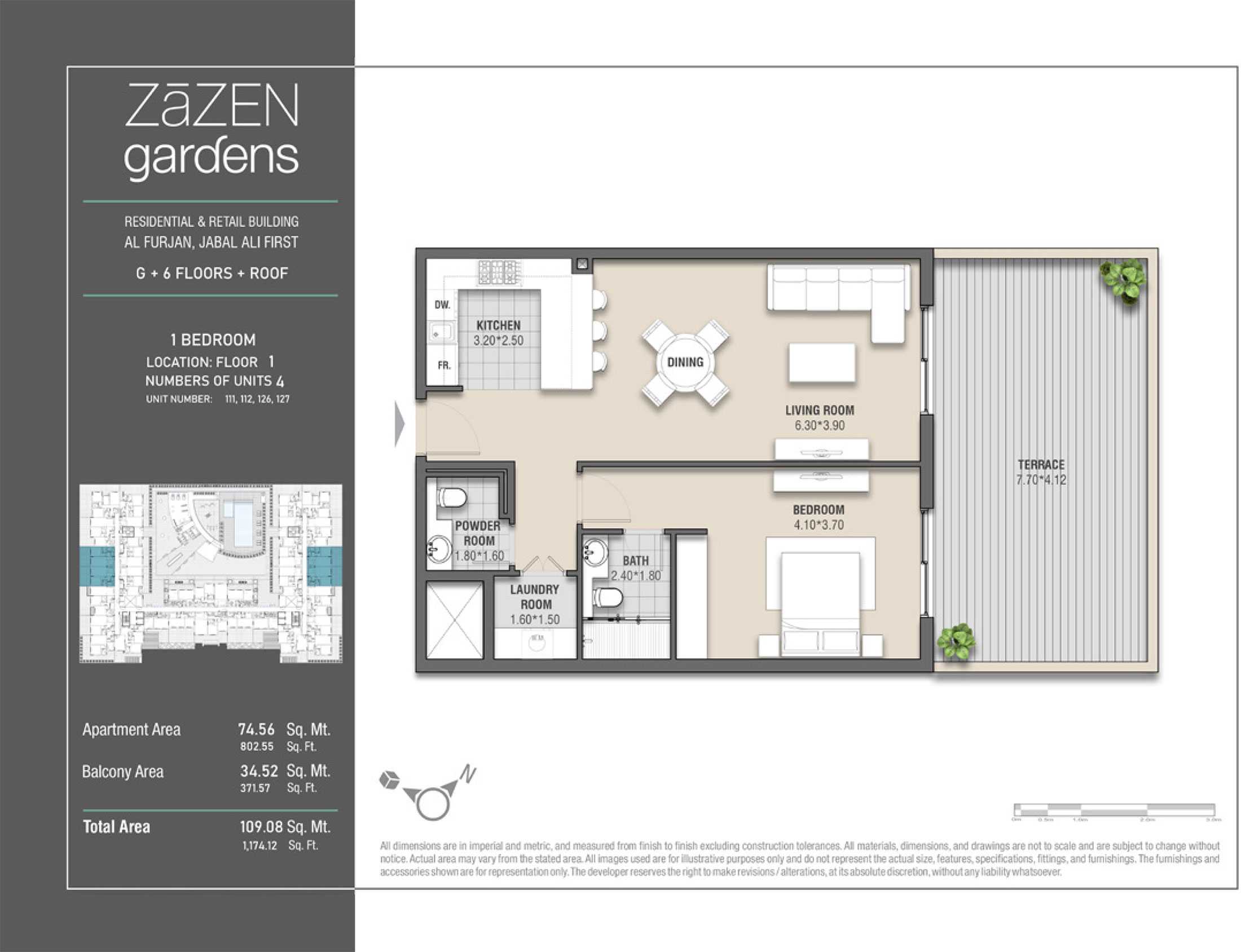 Unit Number 111, 112, 126, 127